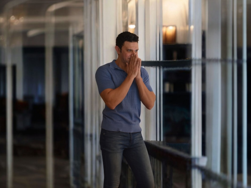 Man practicing stress management and mindfulness